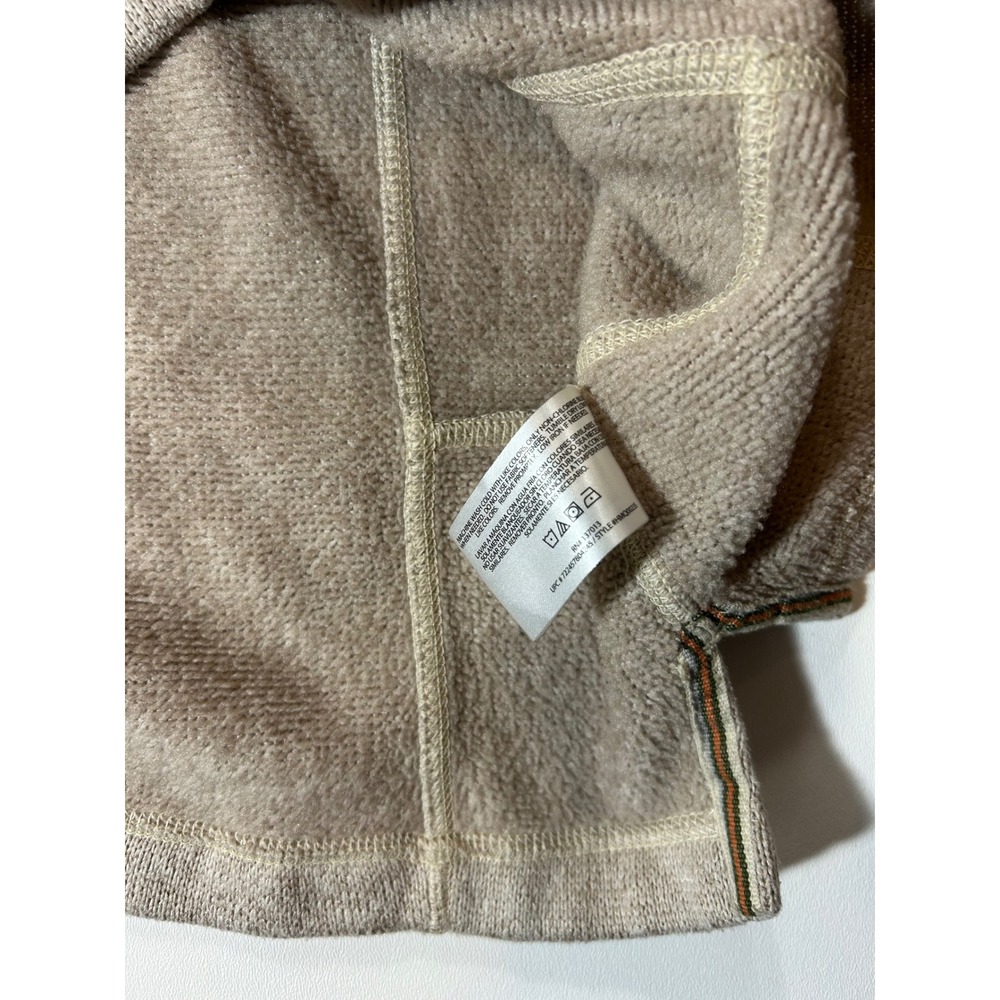 Woolrich Quarter Zip Pullover Mens Large Tan Excellent Fleece Lined Mock Neck - Picture 4 of 8
